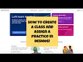 How to Create a Class in DESMOS and Assign a Practice