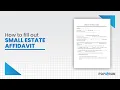 How to Fill Out Small Estate Affidavit PDFRun