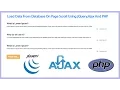 Auto Load Data on Page Scroll using jQuery Ajax PHP from MySQL