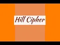 Hill Cipher - Encryption and Decryption with Example