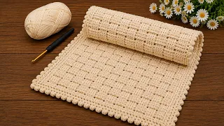 Just 2 rows! A very simple crochet pattern. The most beautiful crochet design.