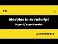 Modules in JavaScript Import Export Explained JS Tutorial for Beginners to Advanced JDCodebase