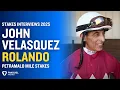 Jockey Jonny Velazquez chats about Track Record Time in the 100 000 Petramalo Mile Stakes
