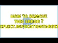 How to remove this error s java lang reflect InvocationTargetException 2 Solutions