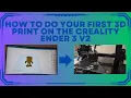 How To Do Your First 3D Print - Creality Ender 3 V2