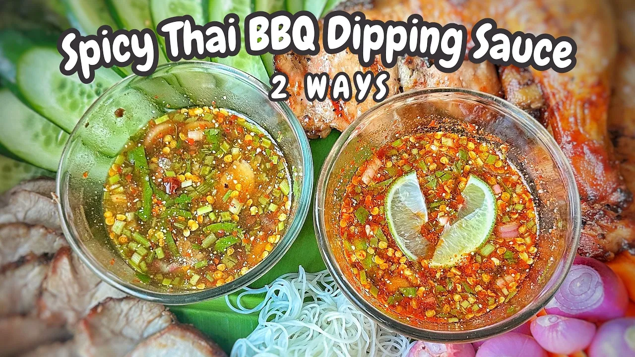 Spicy Thai BBQ Dipping Sauce Recipe (Nam Jim Jaew) 2 WAYS   Thai Girl in the Kitchen