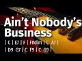 Ain't Nobody's Business Slow Blues Backing Jam Track in the Key of C