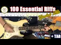 Download Lagu 100 Essential Riffs + TAB