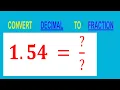 CONVERT DECIMAL 1 54 TO FRACTION