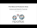 NP Atlas - Advanced Search Tutorial