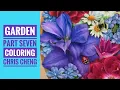 Happy Garden - Part 7 CLEMATIS COLORING Chris Cheng