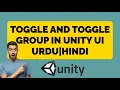 Toggle and Toggle Group in Unity UI Urdu Hindi