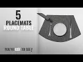 Best Placemats Round Table 2018 PAUWER Wedge Placemats for Round Tables Heat Insulation