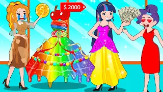 Download Princess Dress Up Rich and Poor Story - Hilarious Cartoon Compilation MP3