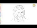 Harry Styles drawings Outline drawings easy How to draw Harry Styles step by step