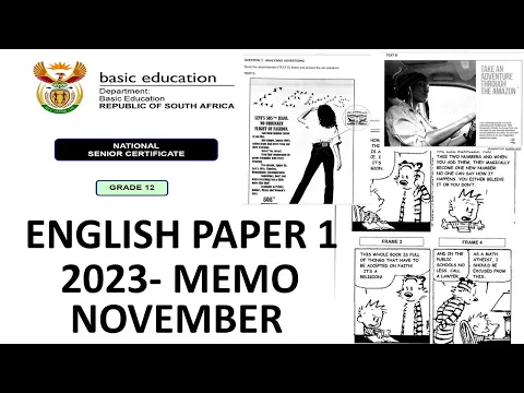 Download MP3 2023 MEMO ENGLISH PAPER 1 FINAL EXAMS NOVEMBER:  GRADE 12 ENGLISH HL  [THUNDEREDUC] BY MAM MAHLANG