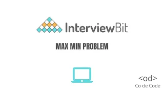 Max Min Array - Interview Bit Solution