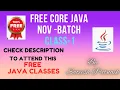 Core Java Class 1 Nov Batch What is Method Variable What is Class Eclipse Installation