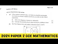 PROBABILITY 2024 GCE Mathematics Paper 2 Tree diagram