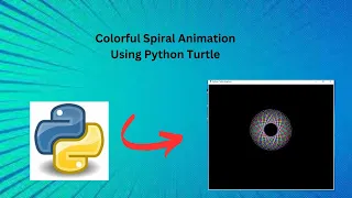 Colorful Spiral Pattern in Python Turtle Creative Turtle Graphics Design