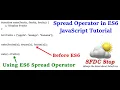 ES6 Spread Operator Rest Parameters in JavaScript JavaScript Tutorial