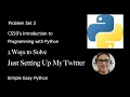 Just Setting Up My Twttr Solution CS50P - Problem Set 2