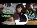 trying to keep up with milwordy writing pace for a week a MILWORDY writing vlog