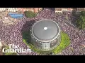 Download Lagu Aerial footage shows scale of 'unite the kingdom' rally