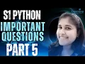 KTU BTECH S1 Algorithmic thinking with python Model question paper Module 4