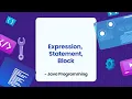 Expression Statement Block Java Programming in Bangla