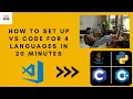 Complete Tutorial Setting up Visual Studio Code for C C Python and Java Programming
