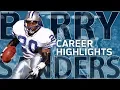 Barry Sanders UNREAL Career Highlights NFL Legends Highlights