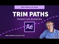 After Effects How To Use Trim Paths to Animate a Dashed Line on a Map
