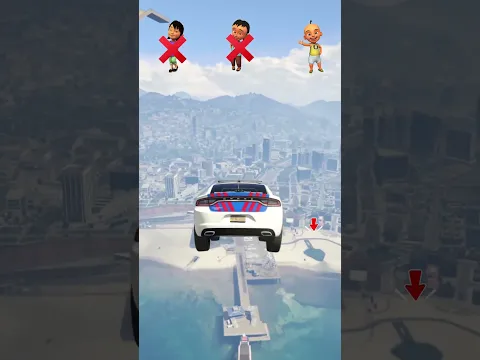Kisah Meimei, Mail, Ipin Selamat dari Turunan Curam #ytshorts #gta5 #upinipin
