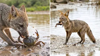 Crab-Eating Fox 🦊 This Fox Hunts CRABS!