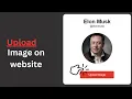 How to upload images in website using Javascript
