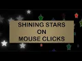 Create Shining Stars on Mouse Clicks - HTML CSS JavaScript
