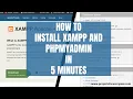 How to install XAMPP and PHPMyadmin and importing SQL file in 5 minutes for Windows 10 - Latest 2022