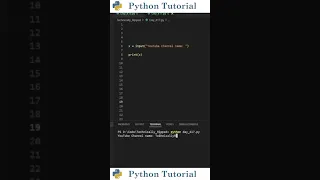 Getting User Input In Python Python Tutorial