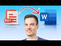 How to Convert PDF to Word in Seconds No Extra Software Needed