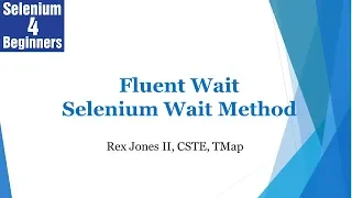 How To Write FluentWait A Wait Method 23