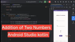 Add Two Numbers App in Android Studio Step-by-Step Kotlin Guide