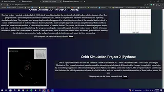 Orbit Simulation with Python project