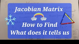 Jacobian Matrix How to calcurate What does it tell us Solved Example