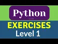 Python challenging programming exercises Level 1 learning python