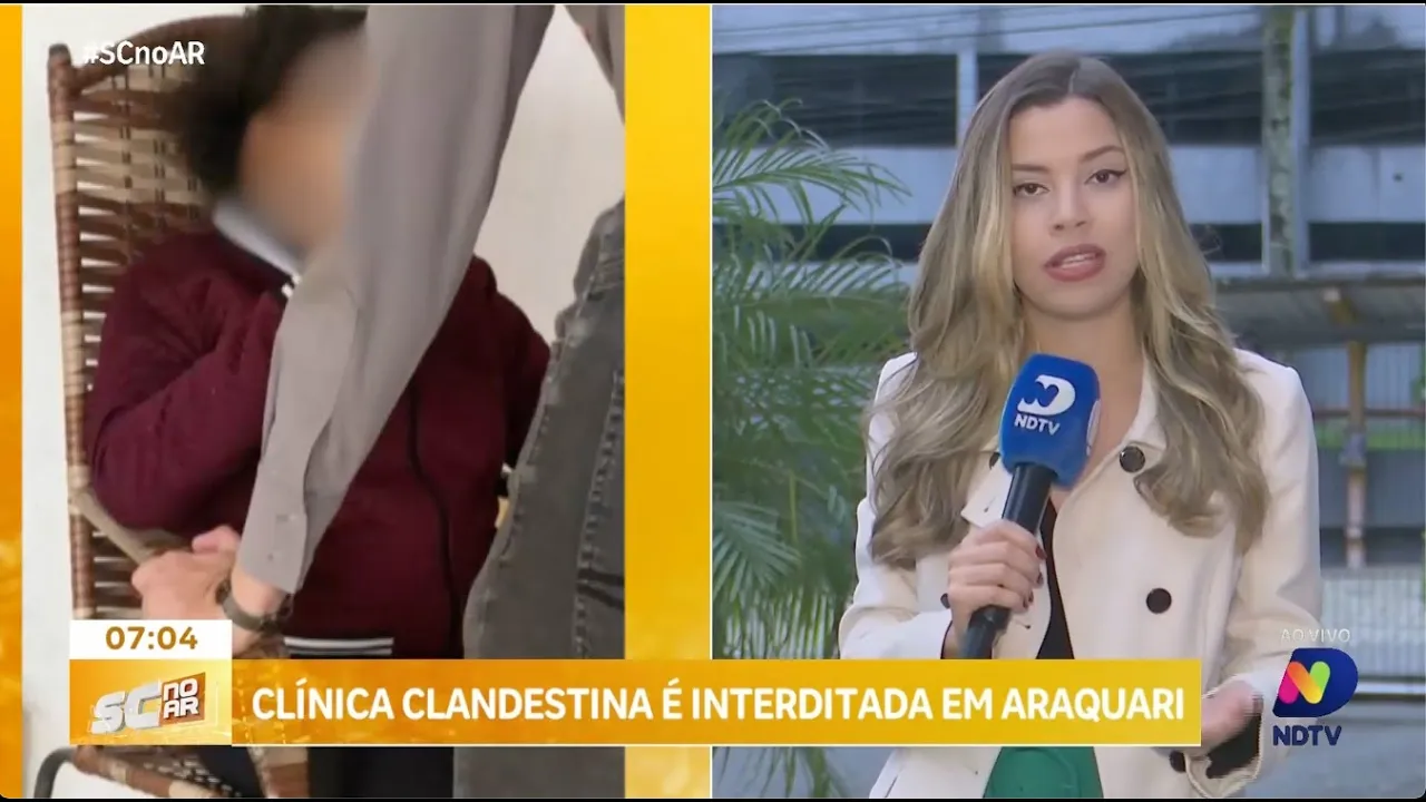 Clínica clandestina é interditada e pacientes são resgatados em Araquari