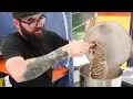 Traditional Lampredotto Sandwich from Tuscany Street Food in Milano Italy