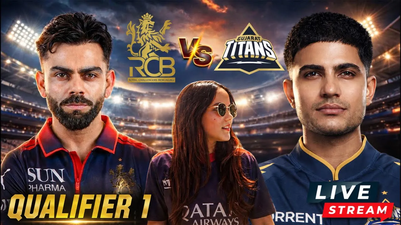 Q1: RCB VS GT || LIVE ||