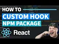 Custom Hooks in React js - Create Publish a React Hook to NPM Tutorial