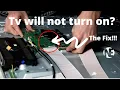 65 Samsung TV will not turn on fix UN65TU7000F Mainboard troubleshooting